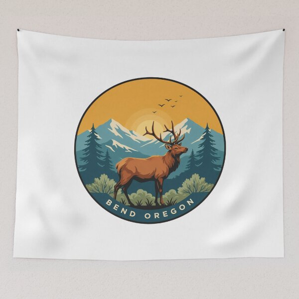 Item preview, Bend Oregon: Elk Mountain Scene designed and sold by CircinusStore.