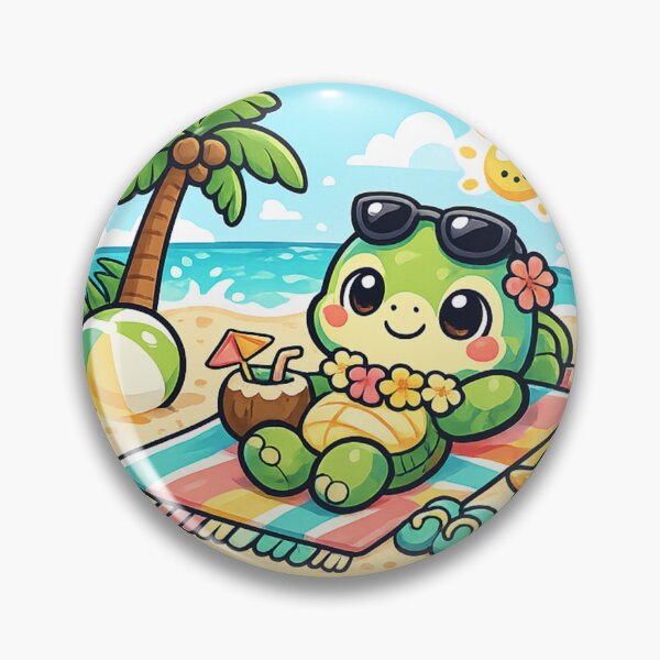 Item preview, Chilling Turtle Summer Beach designed and sold by M.Store.