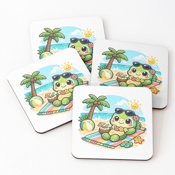 Item preview, Chilling Turtle Summer Beach designed and sold by M.Store.