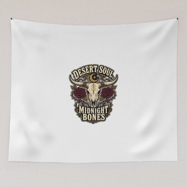 Item preview, Desert Soul Midnight Bones Longhorn Skull designed and sold by Lobory.