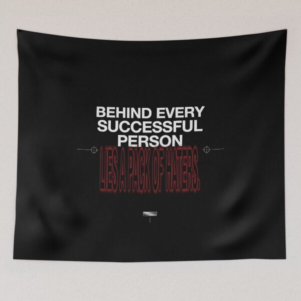 Item preview, Behind Every Successful Person Lies A Pack Of Haters - Eminem Quote designed and sold by Enea Kelo.