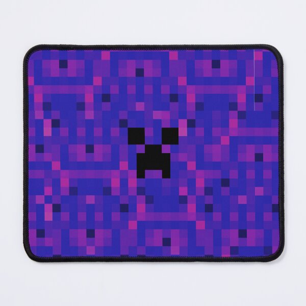 Item preview, Blue blocky gaming pattern creeper minecrafter designed and sold by Infdesigner.