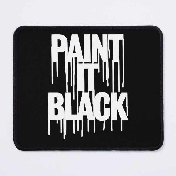 Item preview, Paint It Black Dripping Typography Rock Poster designed and sold by Magicalvibe.
