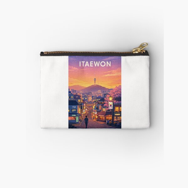 Item preview, Itaewon Seoul Sunset beneath N Seoul Tower designed and sold by Places On Earth.