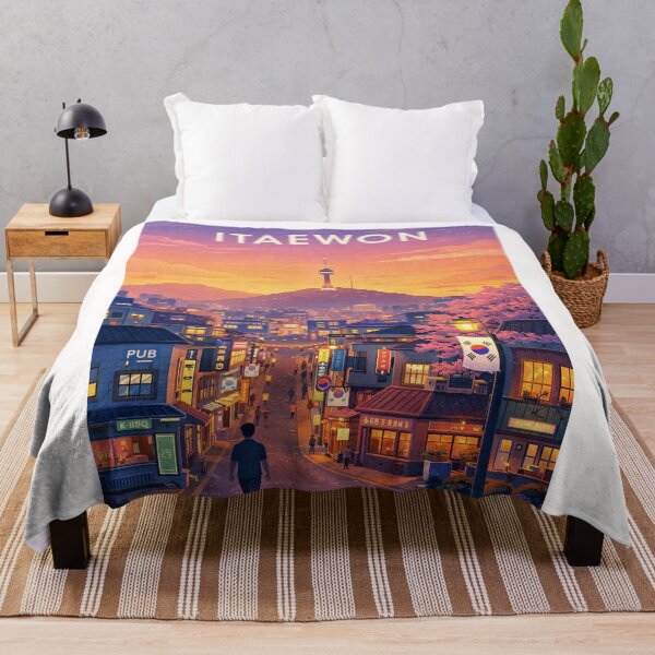 Item preview, Itaewon Seoul Sunset beneath N Seoul Tower designed and sold by Places On Earth.