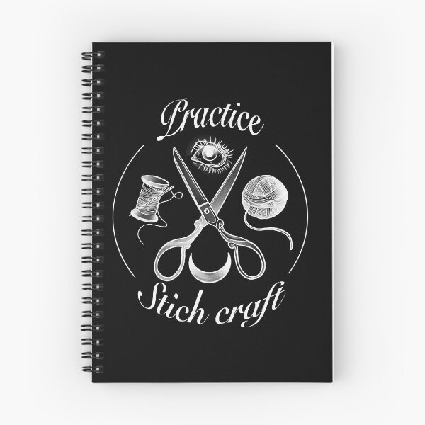 Item preview, Stitchcraft Occult Sewing Pun Illustration designed and sold by suzysworld.