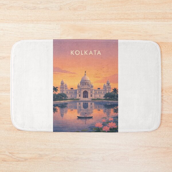 Item preview, Kolkata Victoria Memorial Lotus Lake Reflection designed and sold by Places On Earth.