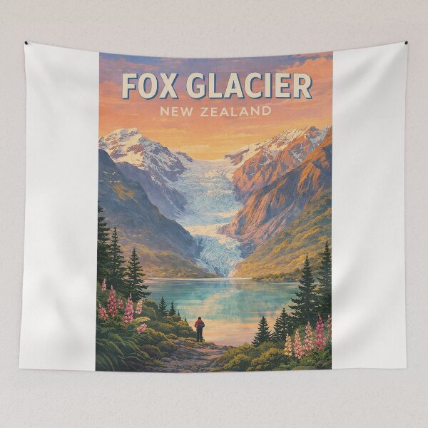 Item preview, Fox Glacier and Southern Alps Wilderness designed and sold by Places On Earth.