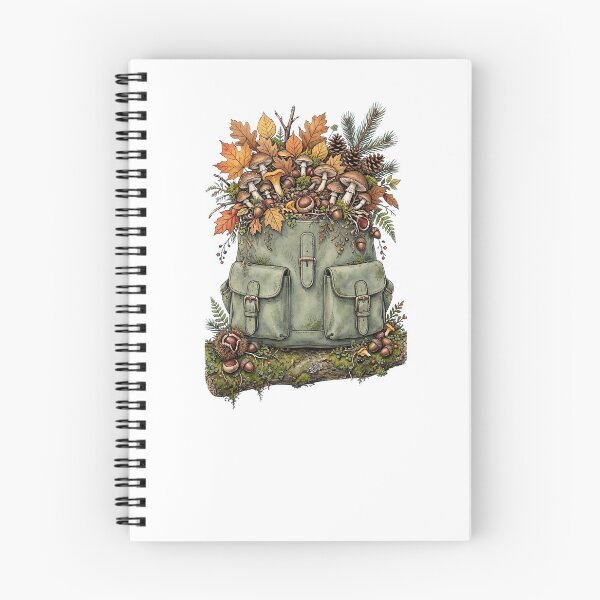 Item preview, Autumn Treasures Mushroom Backpack Forest Treasures Cottagecore Fall Goblincore designed and sold by Neurospicy Trolls.