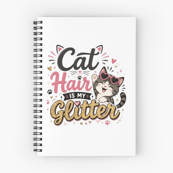Item preview, Cat Hair Is My Glitter Funny Cute Cat Mom T-Shirt designed and sold by 1PRINTORA1.