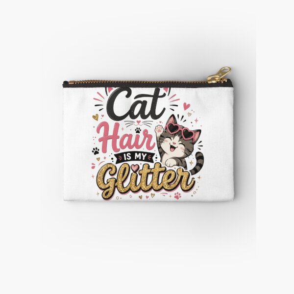 Item preview, Cat Hair Is My Glitter Funny Cute Cat Mom T-Shirt designed and sold by 1PRINTORA1.