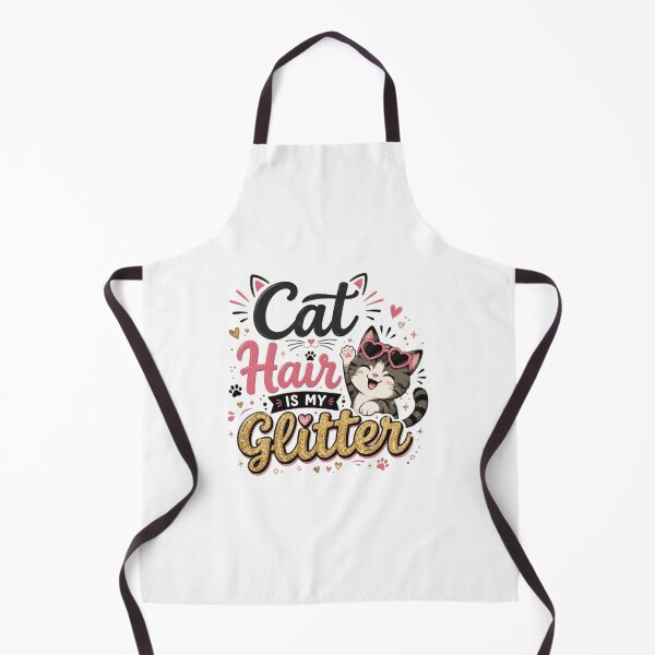 Item preview, Cat Hair Is My Glitter Funny Cute Cat Mom T-Shirt designed and sold by 1PRINTORA1.