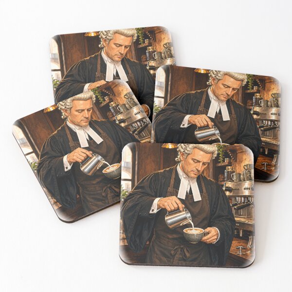 Item preview, Barrister Barista designed and sold by FyreHorse Designs.