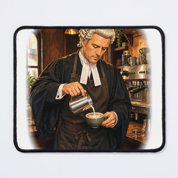Item preview, Barrister Barista designed and sold by FyreHorse Designs.