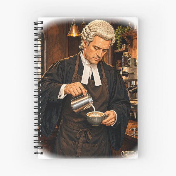 Item preview, Barrister Barista designed and sold by FyreHorse Designs.
