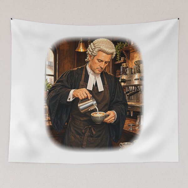 Item preview, Barrister Barista designed and sold by FyreHorse Designs.