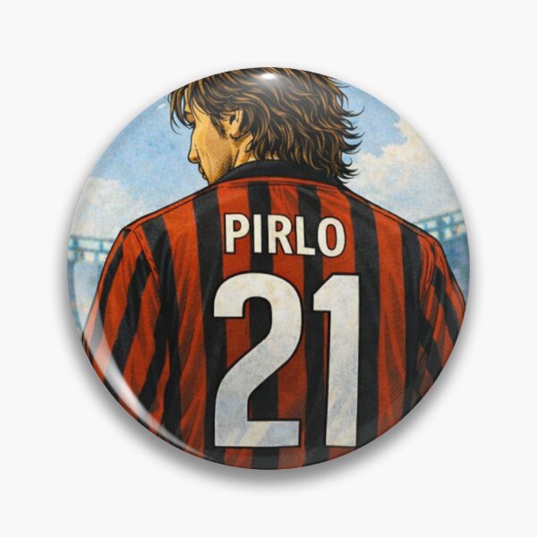 Item preview, Il Metronomo - Retro Pirlo AC Milan shirt. designed and sold by Tony Panini Retro.