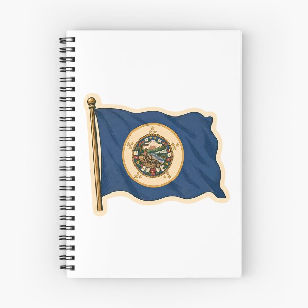 Item preview, Minnesota State Flag Watercolor designed and sold by ChemicalXShop.