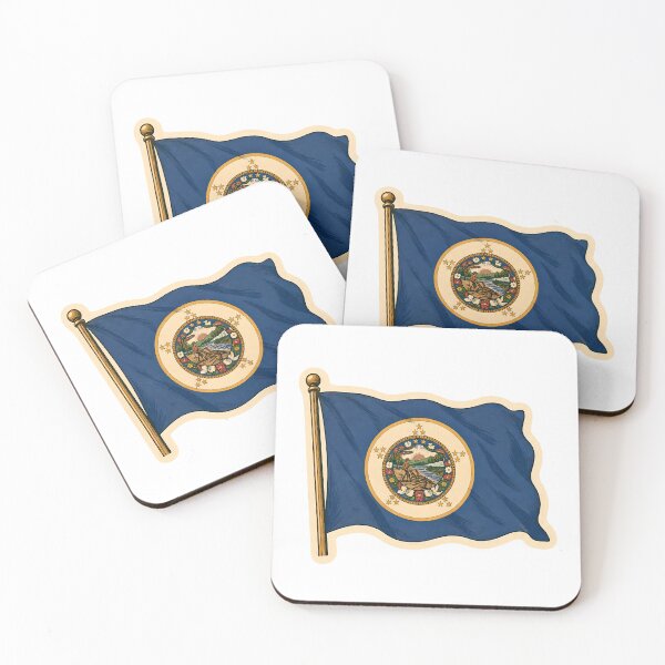 Item preview, Minnesota State Flag Watercolor designed and sold by ChemicalXShop.