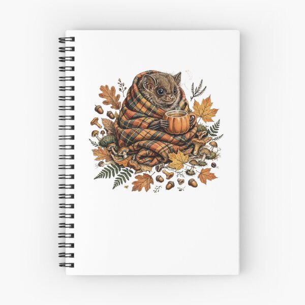 Item preview, Cozy Autumn Bat Pumpkin Mug Fall Leaves Cottagecore Goblincore Bat designed and sold by Neurospicy Trolls.