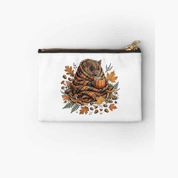Item preview, Cozy Autumn Bat Pumpkin Mug Fall Leaves Cottagecore Goblincore Bat designed and sold by Neurospicy Trolls.