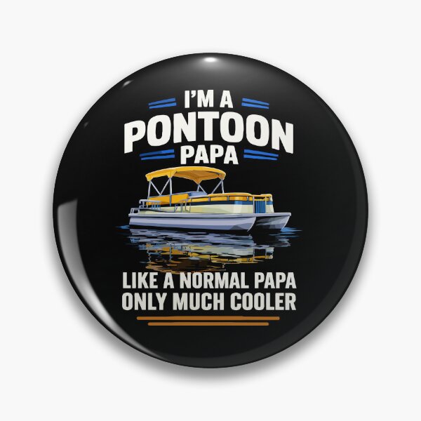 Item preview, I'm A Pontoon Grandpa Only Much Cooler - Funny Pontoon Boat Retro Art designed and sold by BendyBeasts.