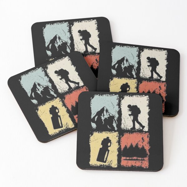 Item preview, Retro Hiking Adventure Silhouette – Vintage Outdoor Explorer Design designed and sold by Palette & Hue.