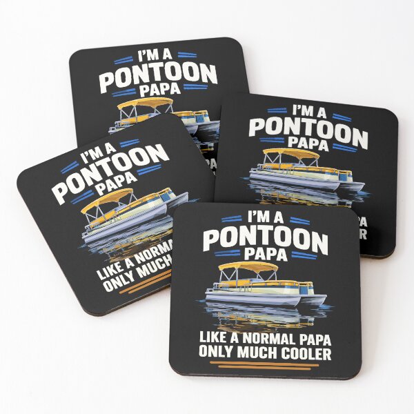 Item preview, I'm A Pontoon Grandpa Only Much Cooler - Funny Pontoon Boat Retro Art designed and sold by BendyBeasts.