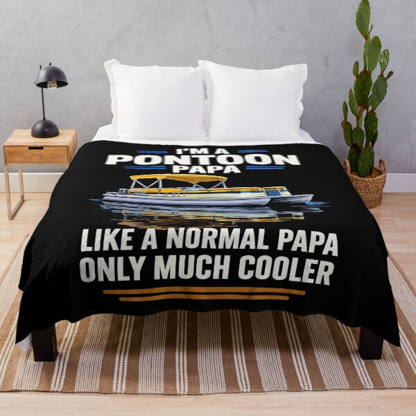 Item preview, I'm A Pontoon Grandpa Only Much Cooler - Funny Pontoon Boat Retro Art designed and sold by BendyBeasts.