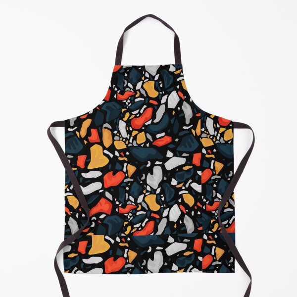 Item preview, Terrazzo Pattern Red Orange Navy Golden Yellow Grey Modern Abstract Graphic T-Shirt designed and sold by DERA RAY.