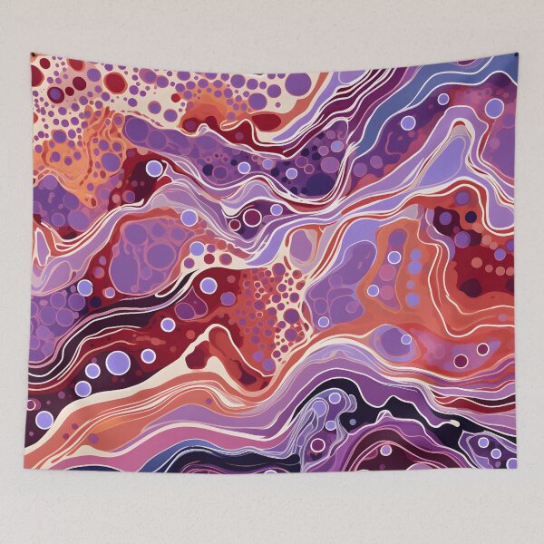 Item preview, Aboriginal Inspired Dot Art - Dreamtime Flow Abstract designed and sold by GrinGalore.
