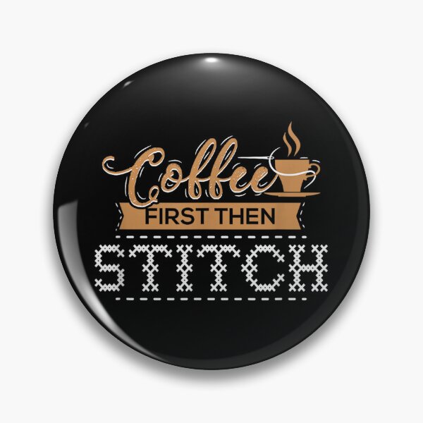 Item preview, Cross Stitch Coffee Funny designed and sold by goombi-creative.
