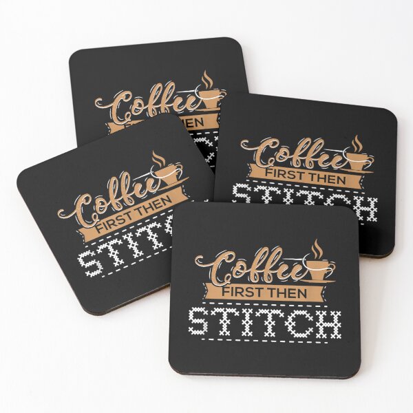 Item preview, Cross Stitch Coffee Funny designed and sold by goombi-creative.