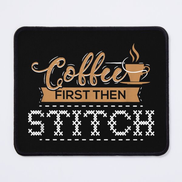 Item preview, Cross Stitch Coffee Funny designed and sold by goombi-creative.