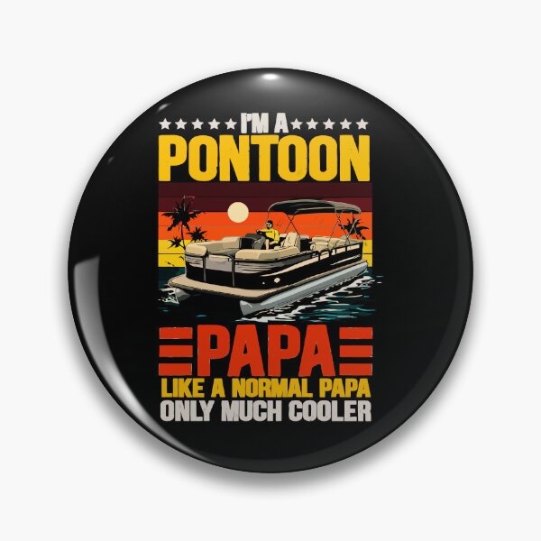 Item preview, I'm A Pontoon Grandpa Only Much Cooler - Funny Pontoon Boat Retro Art designed and sold by BendyBeasts.