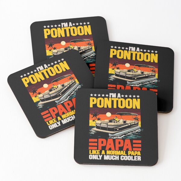 Item preview, I'm A Pontoon Grandpa Only Much Cooler - Funny Pontoon Boat Retro Art designed and sold by BendyBeasts.