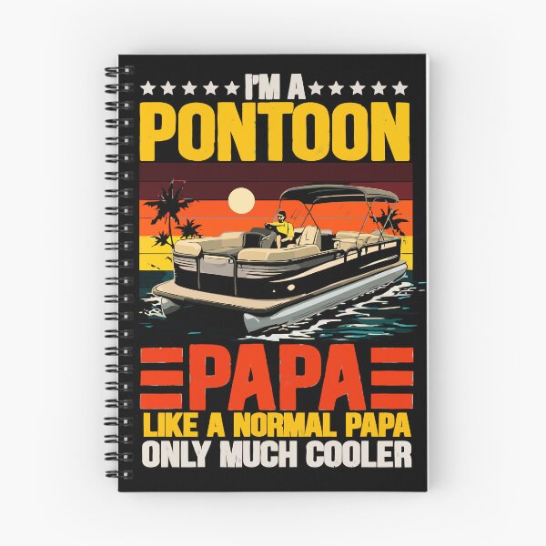 Item preview, I'm A Pontoon Grandpa Only Much Cooler - Funny Pontoon Boat Retro Art designed and sold by BendyBeasts.