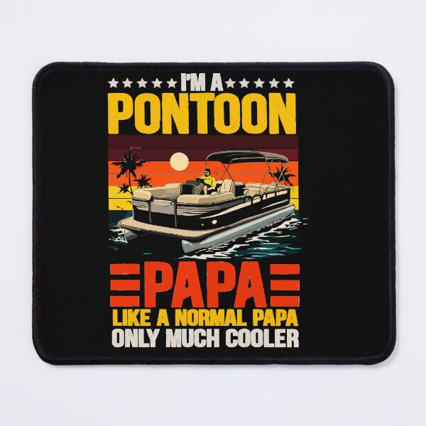 Item preview, I'm A Pontoon Grandpa Only Much Cooler - Funny Pontoon Boat Retro Art designed and sold by BendyBeasts.
