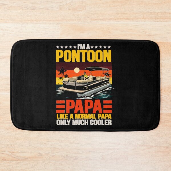 Item preview, I'm A Pontoon Grandpa Only Much Cooler - Funny Pontoon Boat Retro Art designed and sold by BendyBeasts.