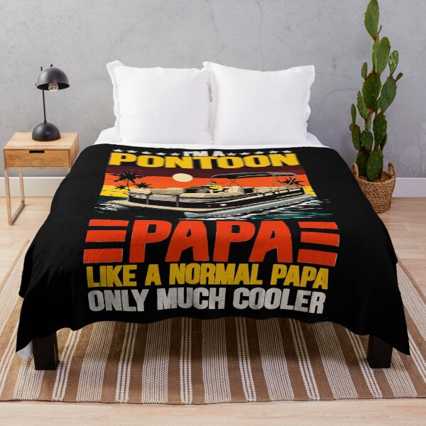 Item preview, I'm A Pontoon Grandpa Only Much Cooler - Funny Pontoon Boat Retro Art designed and sold by BendyBeasts.