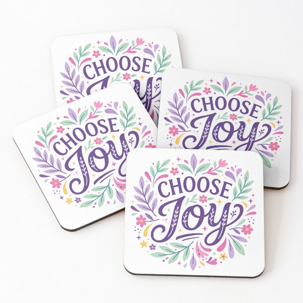 Item preview, Choose Joy Purple: Typo Series designed and sold by emeraldazalea.