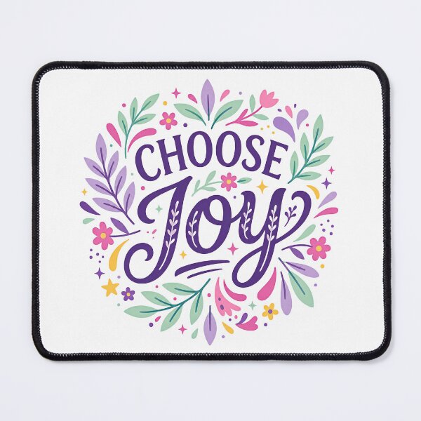 Item preview, Choose Joy Purple: Typo Series designed and sold by emeraldazalea.