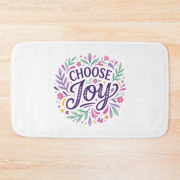 Item preview, Choose Joy Purple: Typo Series designed and sold by emeraldazalea.