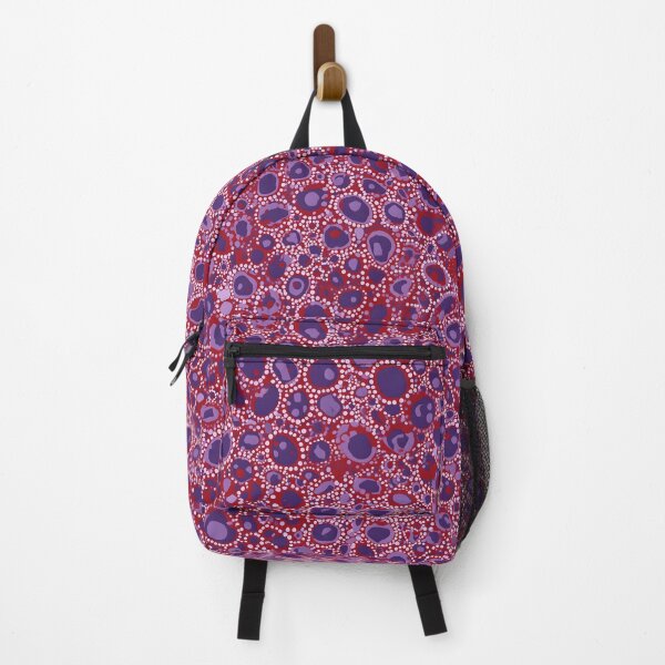 Item preview, Aboriginal Inspired Dot Art - Crimson Purple Dreamtime Painting designed and sold by GrinGalore.
