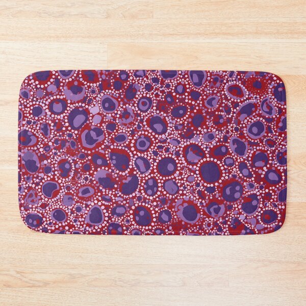 Item preview, Aboriginal Inspired Dot Art - Crimson Purple Dreamtime Painting designed and sold by GrinGalore.