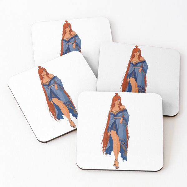 Item preview, Anime Ninja Fan Art | Red-Haired Shinobi Inspired Pin-Up Illustration designed and sold by  Hollow Moon Studios..