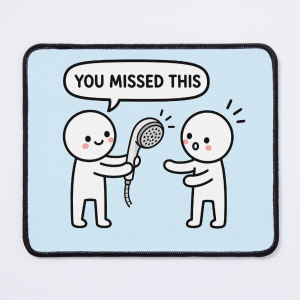 Item preview, You Missed This Shower Head Sticker designed and sold by MonkiFlipp.