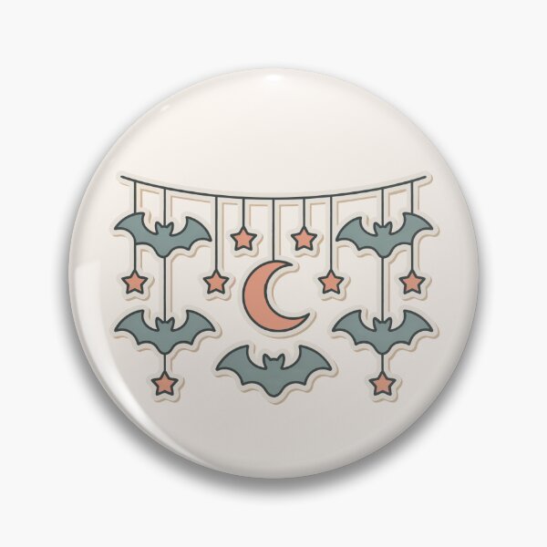 Item preview, Gentle Bat and Moon Garland designed and sold by TrendMorphic.