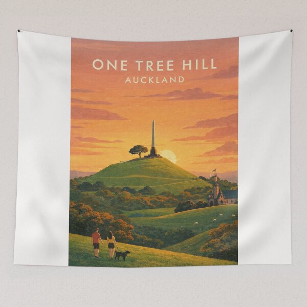 Item preview, One Tree Hill Auckland Evening Landscape Cornwall Park designed and sold by Places On Earth.