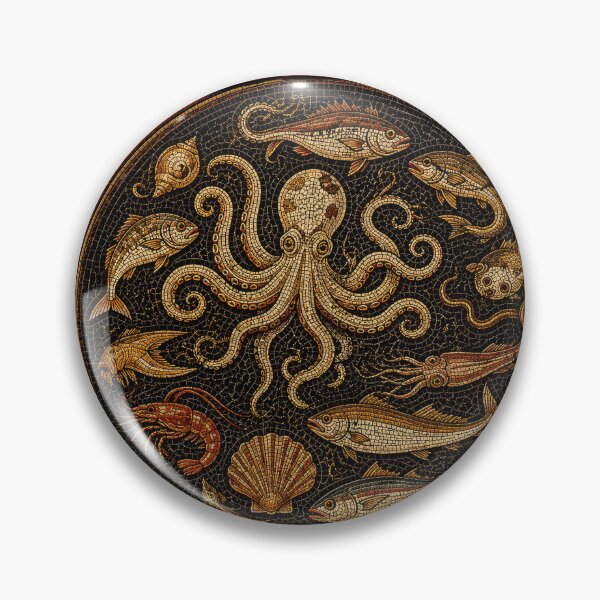 Item preview, Pompeii Food Roman Mosaic Classical Art designed and sold by Retr0Tshirts.